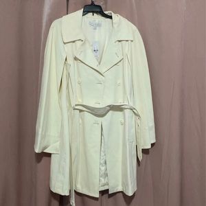 Double breasted trench cape
